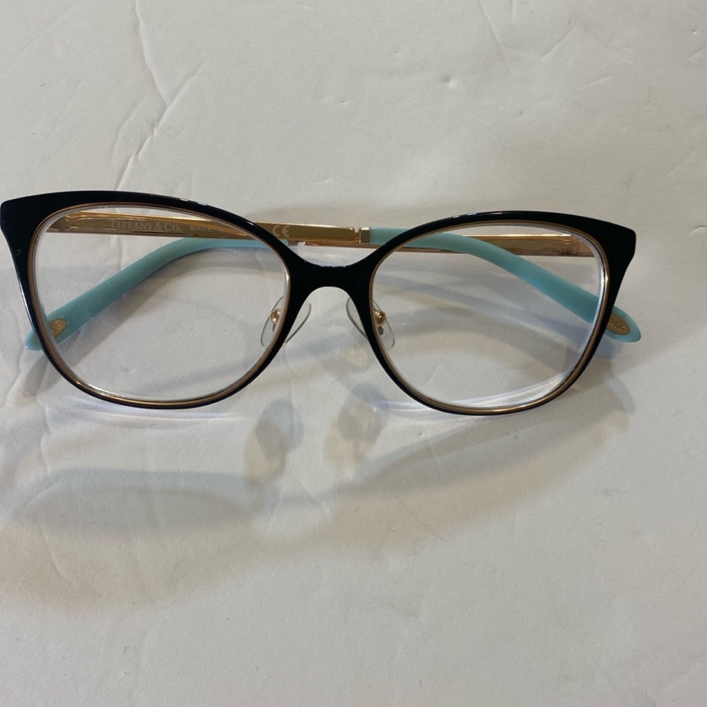 Tiffany & Co. Black and Blue Cat-Eye Optical Frames